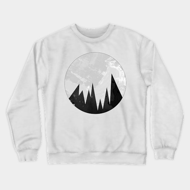 Negative Moon - Geometric & Polygon Crewneck Sweatshirt by Lumos19Studio